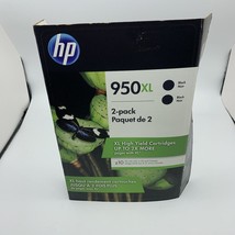 Hp Original 2-Pack Ink Cartridges 950 Xl Black 01/2021 CR317BN New In Box Oem - £19.54 GBP