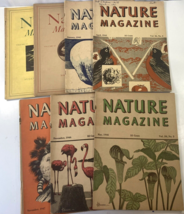 7 Nature Magazine Vintage Issues Animals Science Plants Wildlife Photos Lot &#39;40s - $19.79