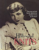 Hollywood Knits by B Gibbs 1987 knitting sweaters of stars Harlow Monroe... - $17.77