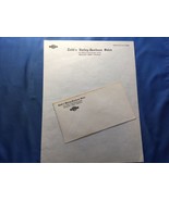 1940s/50s  HARLEY-DAVIDSON DEALER LETTERHEAD &amp; ENVELOPE - TODD’S BECKLEY... - €25,85 EUR