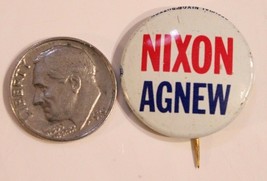 Nixon Agnew Pinback Button Political Richard Nixon President Vintage Spiro J3 - £3.89 GBP