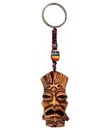 Tiki Keychain – Handmade Resin Key Ring, Tropical Hawaiian Gift for Him ... - $19.71