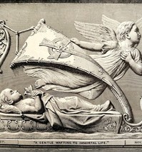 A Gentle Wafting To Immortal Life 1888 Victorian Religious Art Print DWT4A - £27.96 GBP