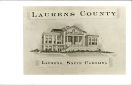 RPPC Laurens County Court House  Laurens SC South Carolina UNP Postcard Q17 - £13.71 GBP