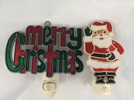 Merry Christmas and Santa Claus Night Light Lot - £13.09 GBP