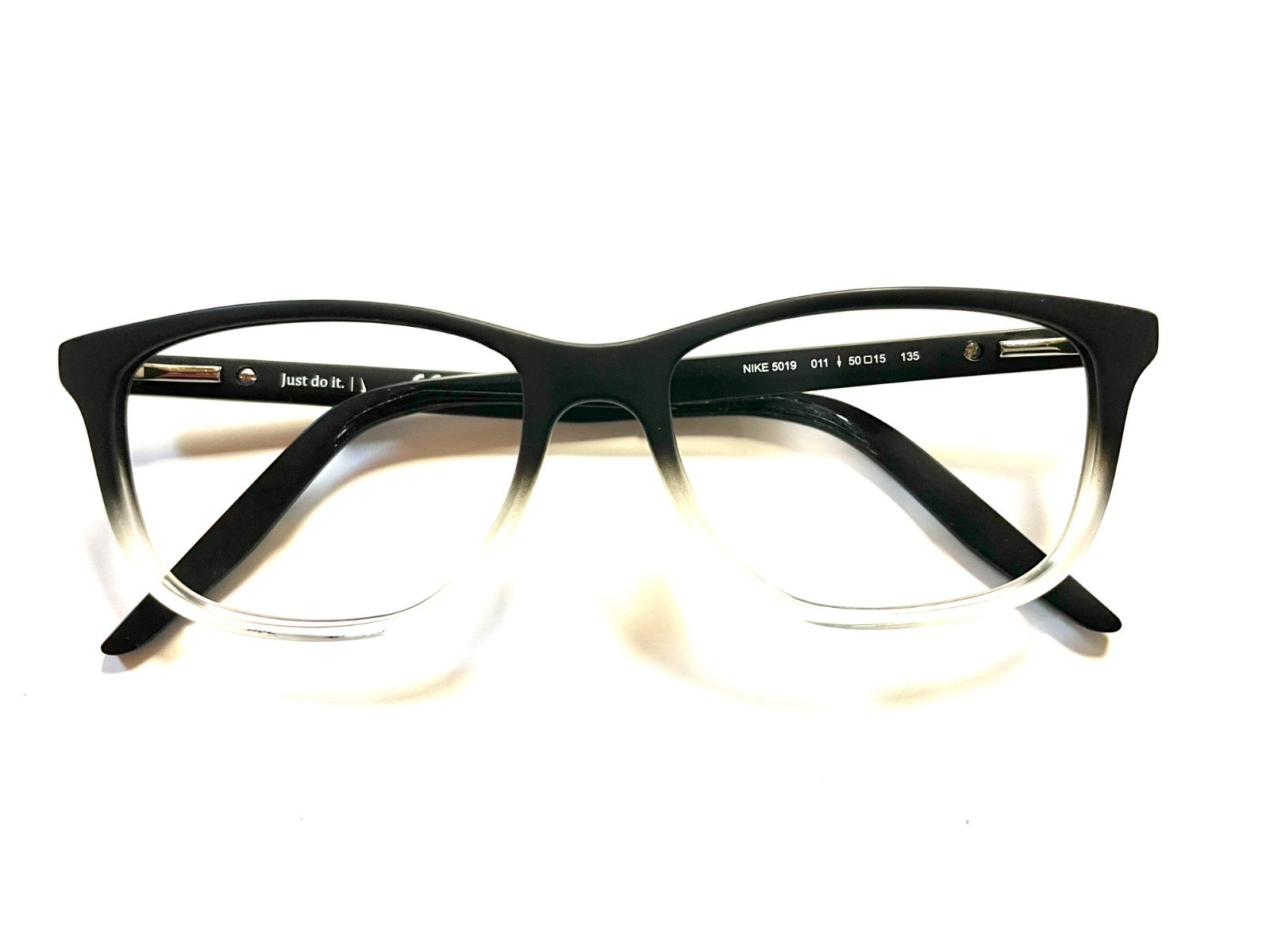 Nike Eyeglasses 5019 011 Matte Black Clear Square Full Rim 50-15-135 - $39.60