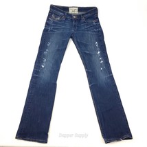 Big Star Nina Bootcut Jeans Women sz 25R Mid Rise Stretch Faded Whiskere... - $26.72