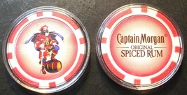 (1) Captain Morgan Rum Poker Chip Golf Ball Marker - Red - $11.95