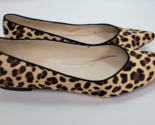 Marc Fisher Womens Leopard Print Cow Hair Falany Flats 9 M - £19.55 GBP