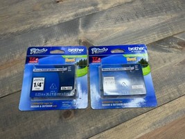 *Lot of 2* Brother P-touch Black Print on Clear Tape - 1/4&quot; - TZe-111 - $22.28