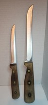 Usa Vtg Chicago Cutlery 66S &amp; 61S Slicing Knife 8” &amp; 6&quot; Blade - £19.66 GBP