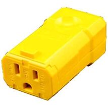 Leviton 5259-VY 15 Amp, 125 Volt, Connector, Straight Blade, Industrial ... - $31.35 CAD