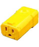 Leviton 5259-VY 15 Amp, 125 Volt, Connector, Straight Blade, Industrial ... - $31.35 CAD