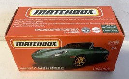 New Mattel HFV47 Matchbox Power Grabs Porsche 911 Carrera Cabriolet Die-Cast Car - $8.86