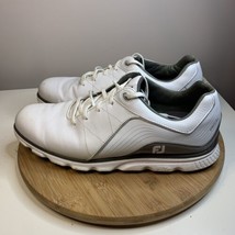 Foot Joy Pro SL Classic Golf Shoes Mens Size 11.5 M 53267 White Gray FJ Sneakers - £30.96 GBP