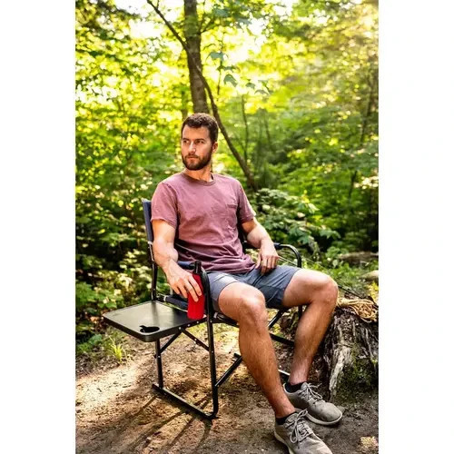 Folding Chair, Outdoor Slim-Fold Director's Chair, Blue - GCI 36514-ACEH001 2-PK Item image 6