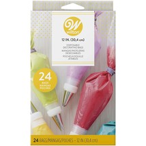 Wilton 12-Inch Disposable Decorating Bags for Piping and Decorating with Assorte - £15.62 GBP