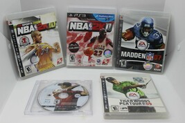 PS3 NBA 2K10 11 Madden NFL 07 Tiger Woods 08 09 Games Bargain Lot Of 5 - £17.88 GBP