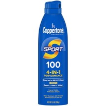 Coppertone SPORT Sunscreen Spray SPF 100- Water Resistant- Continuous Spray Suns - £16.98 GBP