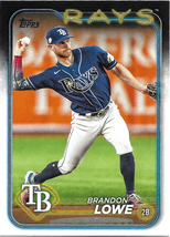 Brandon Lowe 2024 Topps #430 Tampa Bay Rays Baseball Card - £0.48 GBP