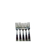 5 Vintage 1950&#39;s Siam Buddha Style Handmade Bronze Serving Dessert fork - $37.78 CAD
