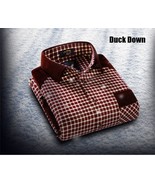 Men&#39;s Warm Thick Duck Down Plaid Flannel Winter Fleece Casual Long Sleev... - $102.83 CAD