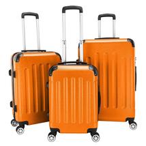 Durable 3Pcs Luggage Set ABS Trolley Spinner 20&quot;/24&quot;/28&quot; Suitcase Hard Shell - £82.66 GBP