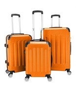 Durable 3Pcs Luggage Set ABS Trolley Spinner 20&quot;/24&quot;/28&quot; Suitcase Hard S... - $150.15 CAD