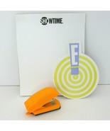 Vintage HBO Promo Orange Mini Stapler + Showtime &amp; E Entertainment Note ... - £19.70 GBP
