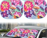 Auto Drive ~ Twist Sun Shade ~ FLORAL ~ 28.5&#39;&#39; x 31.5&#39;&#39; ~ Universal Fit ... - $22.44