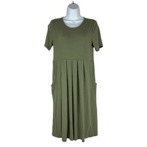 Zenana Premium Womens Green Midi Dress with Pockets Size Medium - $14.90