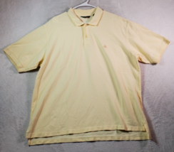 Brooks Brothers 346 Polo Shirt Mens XL Yellow 100% Cotton Short Sleeve Collared - £13.54 GBP
