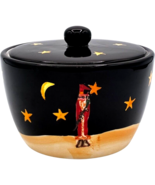 certified international midnight santa sugar bowl with lid - $35.75