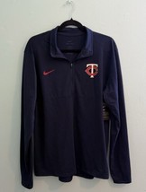 Nike Dri-Fit Navy Blue Long Sleeve Shirt Minnesota Twins Athletic Mens S... - $39.60