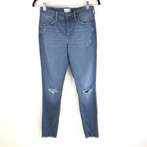 Universal Thread Womens Jeans High Rise Skinny Dark Wash Distressed Size 2/26R - £11.39 GBP