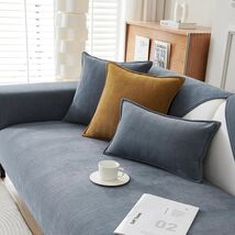 Snycler Sofa Couch Cover 36x82 Anti-Slip Slipcover for 3 Cushion Sofa De... - $28.41