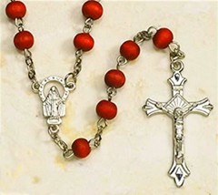 Rose Petal Rosary Beautiful Devotional Saint Bracelet Cord Rosary + 1 Holy Card - £29.39 GBP