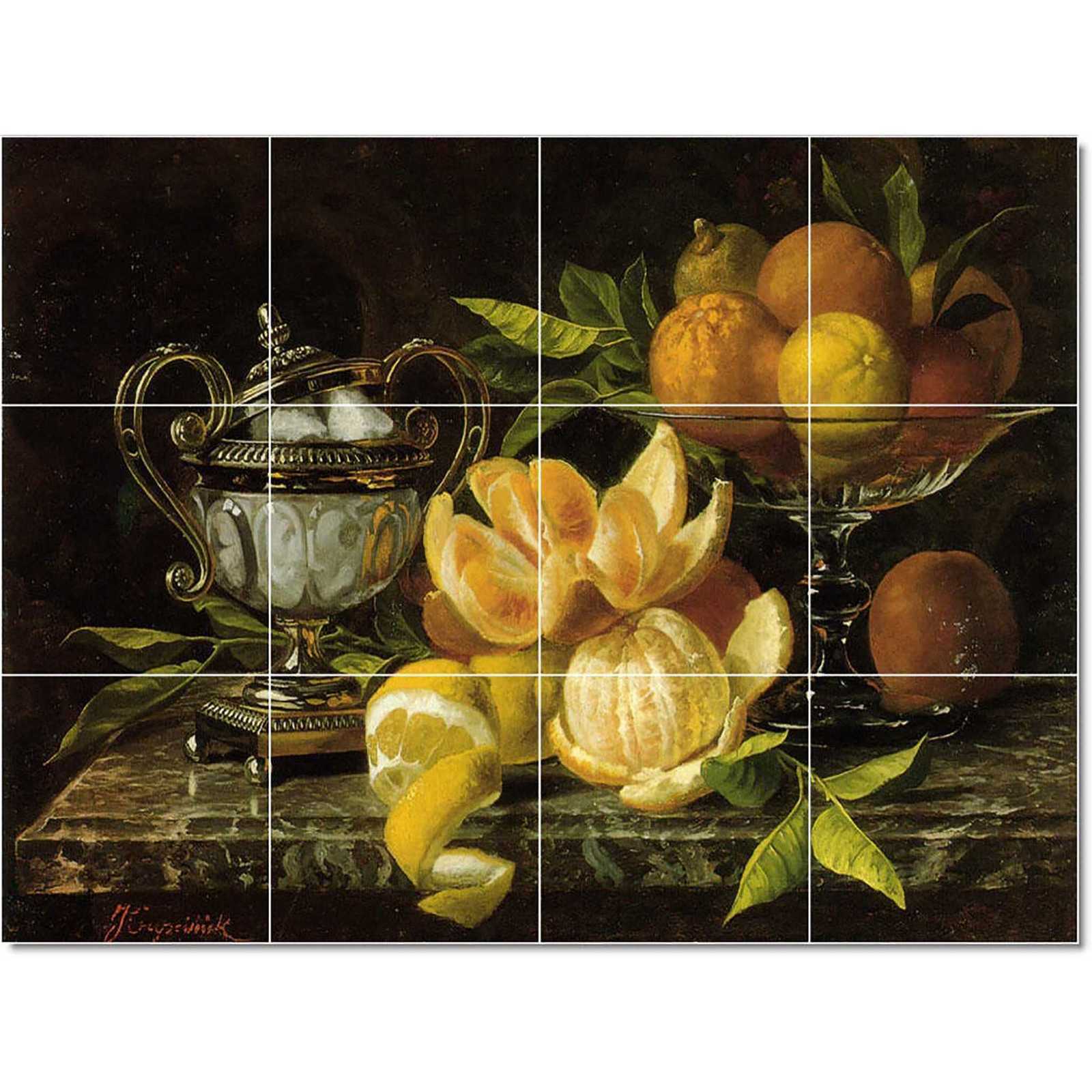 Capeinick jean nature morte aux oranges et citrons