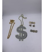 Lot Of Halloween Costume Accessories And Props Fake Gold Rings Necklaces... - £7.43 GBP