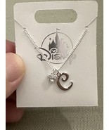 Disney Parks Mickey Mouse Faux Gem Icon Letter Initial C Necklace Silver... - £28.34 GBP