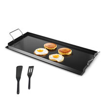 VEVOR Carbon Steel Griddle, 32x14 inch Flat Top Rectangular Plate, Gas G... - $57.99