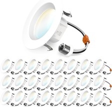 Sunco Lighting 24 Pack 4 Inch Led Can Lights Retrofit Recessed Lighting,... - $103.99