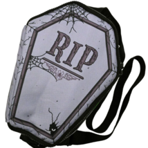 Kreepsville 666 Halloween Icons Insulated Lunch Bag Zipper Black Gray NWT Gothic - £42.55 GBP