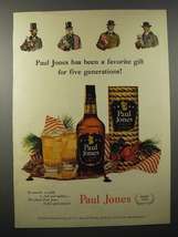 1951 Paul Jones Whiskey Ad - For Five Generations - £14.50 GBP