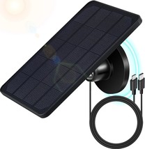 1 Set Magnetic Base Solar Panels for Security Camera Charging Solar Pane... - £26.58 GBP