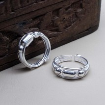 Cute Real 925 Sterling Silver Indian Women Toe Ring Pair - £29.24 GBP
