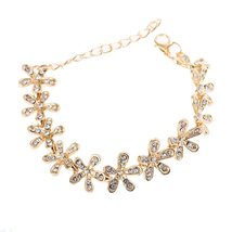 All-match Temperament Extension Chain Fashion Snowflake Flowers Full Dia... - £8.34 GBP