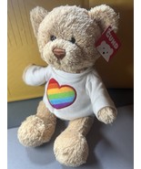 Gund T-Shirt Bear Rainbow Heart 4050666 - Has Sample Tag (Rare) - NEW WI... - $19.79