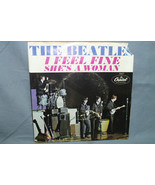 Vintage The Beatles &quot;I Feel Fine/She&#39;s A Woman&quot; - Vinyl 45 w/ Picture Sl... - £23.52 GBP