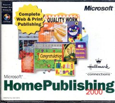 Microsoft Home Publishing 2000 Software (4 cd Set) - $8.95